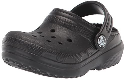 Crocs Klassieke gevoerde klomp K voor kinderen, uniseks, Zwart, 5 UK Child