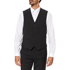 Club of Gents heren carlton kostuum vest, zwart (90), 42