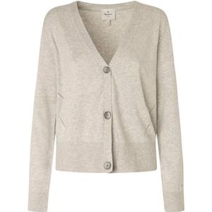 Pepe Jeans Vrouwen Donna Cardigan Sweater, Grijs (lichtgrijs Marl), XS