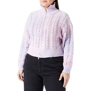 sookie Dames coltrui polyester zwart maat XS/S sweater, paars wolwit, XL