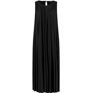 Taifun Dames 381306-16128 jurk, zwart, 34, zwart, 34