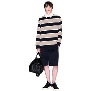 Armani Exchange Utility Edge, color contrast strepen, geborduurd logo, regular fit, meerkleurig, XXL, Roasted/Deep Navy, XXL