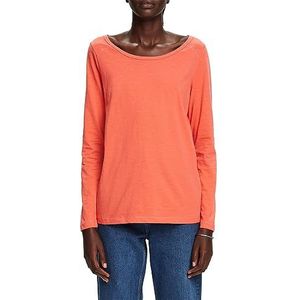 ESPRIT T-shirt voor dames, 640/koraalrood., XXS