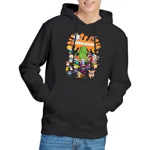 Nickelodeon Brand Nick Splat Group Hoodie, Zwart, Small, Zwart, S