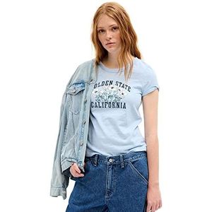 GAP Womens Foreversoft Short Sleeve Crew Neck T-Shirt Golden State S