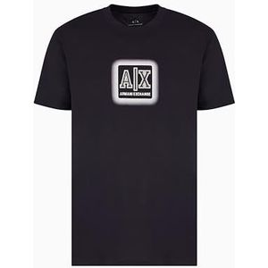 Armani Exchange - Heren Utility Edge - T-shirt - Blauw - Regular Fit