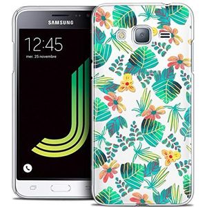 Caseink - Beschermhoes voor Samsung Galaxy J3 2016 (J320) [Crystal HD Collection Spring Design Tropical - Rigide - Ultra dun - Gedrukt in Frankrijk]
