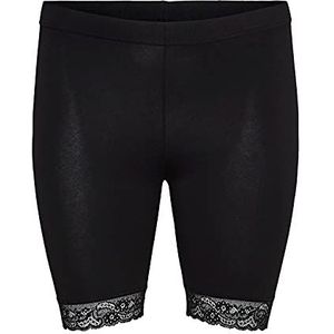 VERO MODA Vmlennon Cycle S Curve Ga Noos Shorts voor dames, zwart, L Grote maten