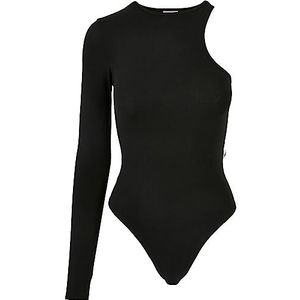 Urban Classics Dames Dames Organic Stretch Asymmetric Body, Zwart, 5XL, zwart