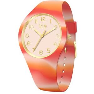 Ice-Watch - ICE tie and dye Sunrise - Roze dameshorloge met kunststof band - 022600 (Small)