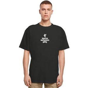 Mister Tee Heren Justice Oversized T-shirt, Zwart, XL