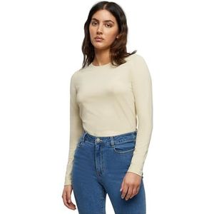 Build Your Brand T-shirt voor dames, zand, M