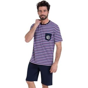 ATHENA - Korte Pyjama - Rood - Katoen - Korte Mouwen