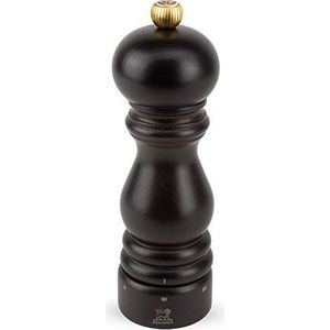 Peugeot Parijs handmatige zoutmolen, slijpgraad instelling u'Select, hoogte: 18 cm, hout, bruin, 23478