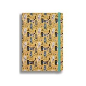 Imagicom Gestreept notitieboek catats patroon midi 12 x 17 cm