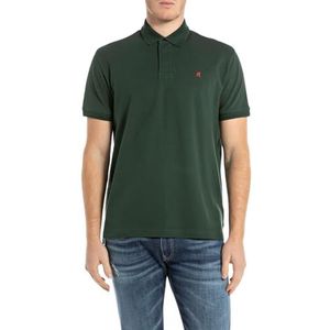 REPLAY Regular fit poloshirt voor heren, 135 Bottle Green, L