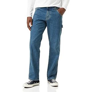 Dickies Heren Loose Fit Denim Carpenter Jeans, Getinte Erfgoed Khaki, 33W / 32L