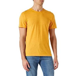 TOM TAILOR Uomini Basic T-shirt 1031652, 24135 - Warm Yellow, XXS