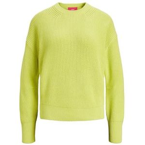 JACK & JONES Dames Jxmila Twist Crew Neck Knit Noos Pullover, Limeade, S