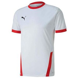 PUMA TeamGoal 23 Jersey T-shirt voor heren, wit, rood, 3XL