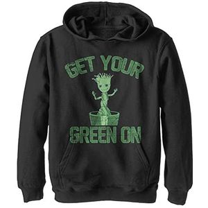 Marvel Groot Groen uniseks hoodie met capuchon (1 stuks), zwart, S