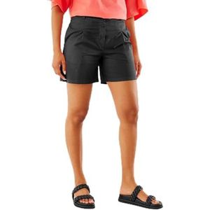 Mexx Elegante katoenen casual shorts voor dames, zwart, XXL