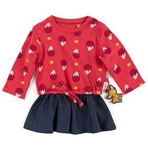 Sigikid Babymeisjesjurk, kinderjurk, rood/patroon, 68 cm