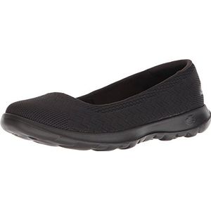 Skechers Dames Go Walk Lite Ballet Flat, Zwart, 38 EU