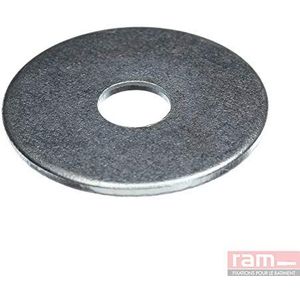 Ram ring van roestvrij staal, type D4 Lu, grijs, 200 stuks