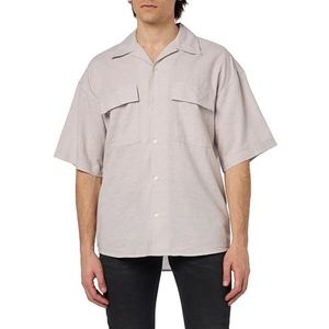 JORSUMMER Linen Resort Shirt SS, Crockery/Detail:melange, S