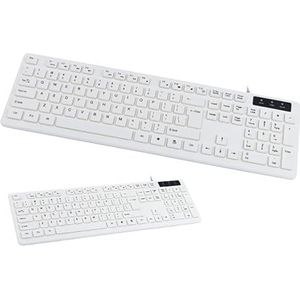 HDWR typerCLAW-PC110W Mechanisch toetsenbord, wit, USB 3.0, Windows-compatibel, numeriek toetsenbord, plug & play, functietoetsen, volledige grootte