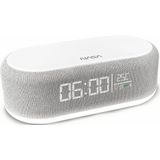NASA - SPC400 - Radio Réveil - Enceinte Bluetooth - Gris - Câble USB-C Inclus