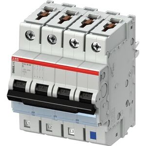 ABB Stroomonderbreker type D, Pol 4 10A 400V SMISSLINE TP DIN-railmontage