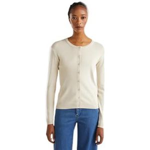 United Colors of Benetton - Damescardigan - Beige Chiaro - 100% Katoen