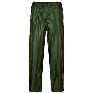 Portwest S441 Heren Lichtgewicht Verstelbare Waterdichte Klassieke Regenwerkbroek Olijfgroen, M