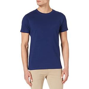 Build Your Brand Heren T-shirt Korte Mouw Heren T-shirt Langer gesneden in vele kleurvarianten XS - 5XL, lichtmarineblauw, M