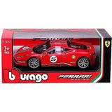 Bburago 15626302-1:24 Ferrari Race and Play 458 Challenge voertuig