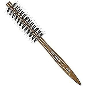 HERCULES SÄGEMANN - 9030 ronde borstel, verzorgende natuurlijke haarborstel, borstel met polyamidestiften, maakt eenvoudig föhnen en stylen van volumineuze kapsels mogelijk | donker hout