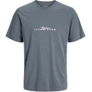 Jack & Jones Jorvarenna Branding Tee Ss Crew Neck, stormy weather, XS