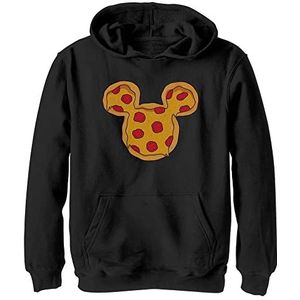 Disney Mickey Pizza Ears Hoodie voor jongens, zwart, XL