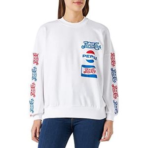 ONLY Dames ONLPEPSI L/S O-Neck Box SWT Sweatshirt, Helder Wit/Print: Multi, S (3-pack)