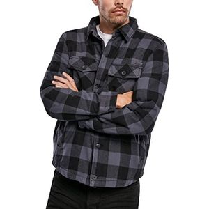 Brandit Lumberjack, jas in houthakkersdesign, maat S tot 7XL, zwart/grijs, 5XL