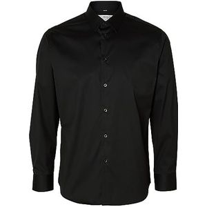 SLHSLIMTRAVEL Shirt NOOS, zwart, L