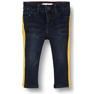 Tommy Hilfiger Nora Skinny Tape Ebbst Jeans voor meisjes, blauw (denim 1bj), 86 cm