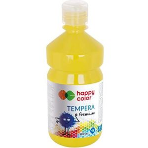 Premium tempera verf voor kinderen, 1000 ml, citroengeel, Happy Color