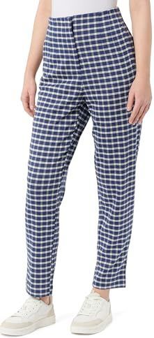 Ichi - Kate Checlé - Damesbroek - Geruit - Slim Fit