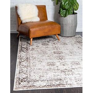 Unique Loom Sofia Collection Vloerkleed - Casino (5' 3"" x 8' rechthoek, Beige/Tan)