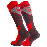 STARK SOUL - Skisokken - Rood-Grijs - Functionele Sokken voor Dames en Heren