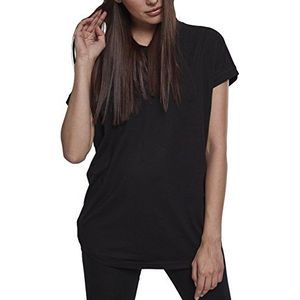 Urban Classics Dames Dames Dames Mouwloos Jersey Hoody T-shirt, zwart, L