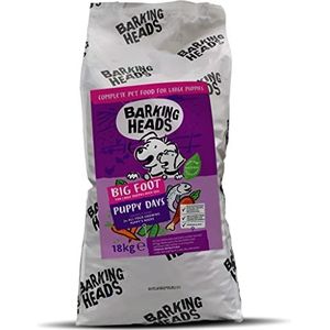 Barking Heads Droog hondenvoer voor grote brede puppies - Puppy Days - 100% natuurlijke kip en zalm, geen kunstmatige smaken - goed voor sterke tanden en bones, 18 kg